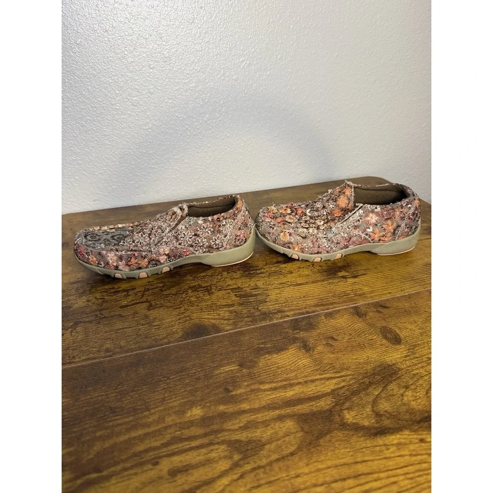 Roper Youth Toddler Floral Raw Hem‎ Slip on Shoes Size 11 Western